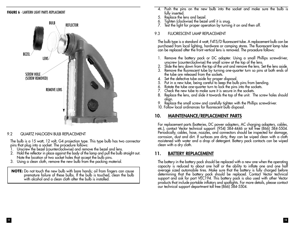 Vector AIRPRO VEC259 User Manual | Page 7 / 8