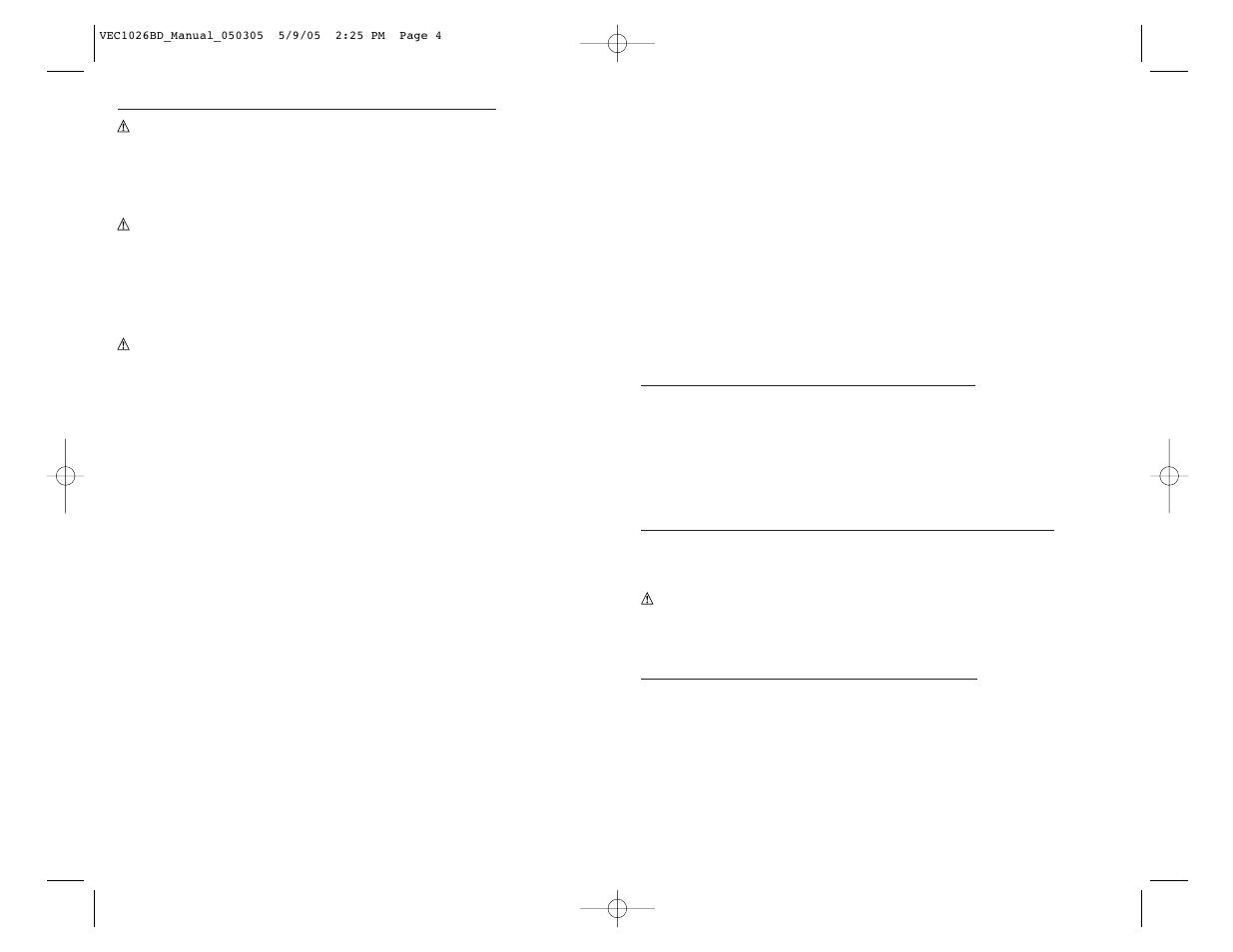 Vector ElectroMate VEC1026BD User Manual | Page 5 / 6