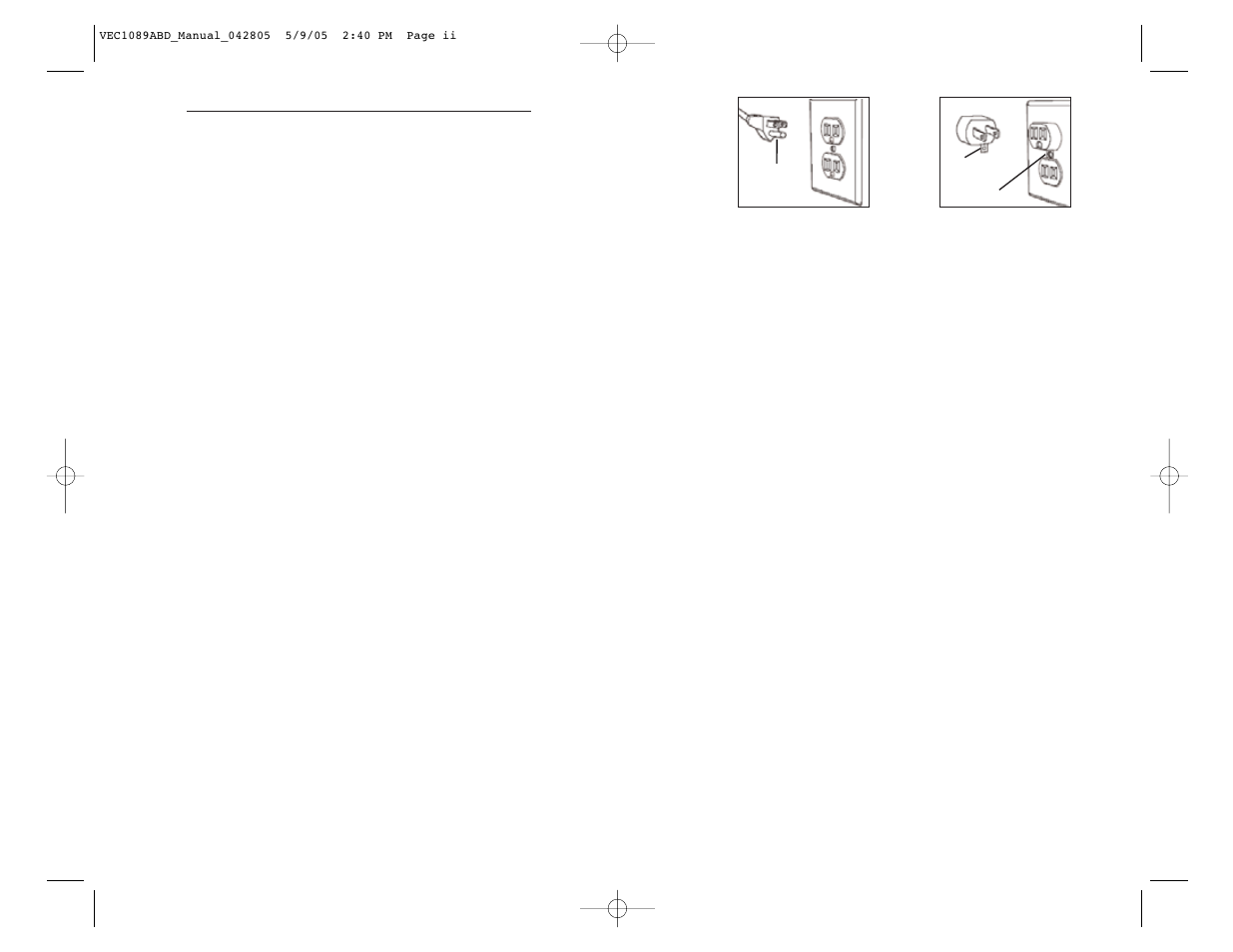 Important safety instructions | Vector VEC1089ABD User Manual | Page 2 / 8