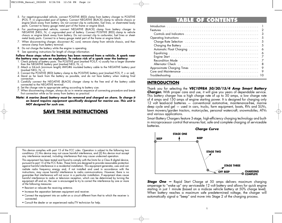 Vector VEC1098A User Manual | Page 3 / 8