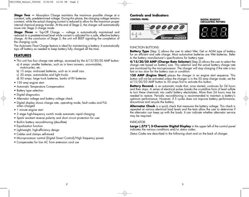 Vector VEC1098A User Manual | Page 4 / 8