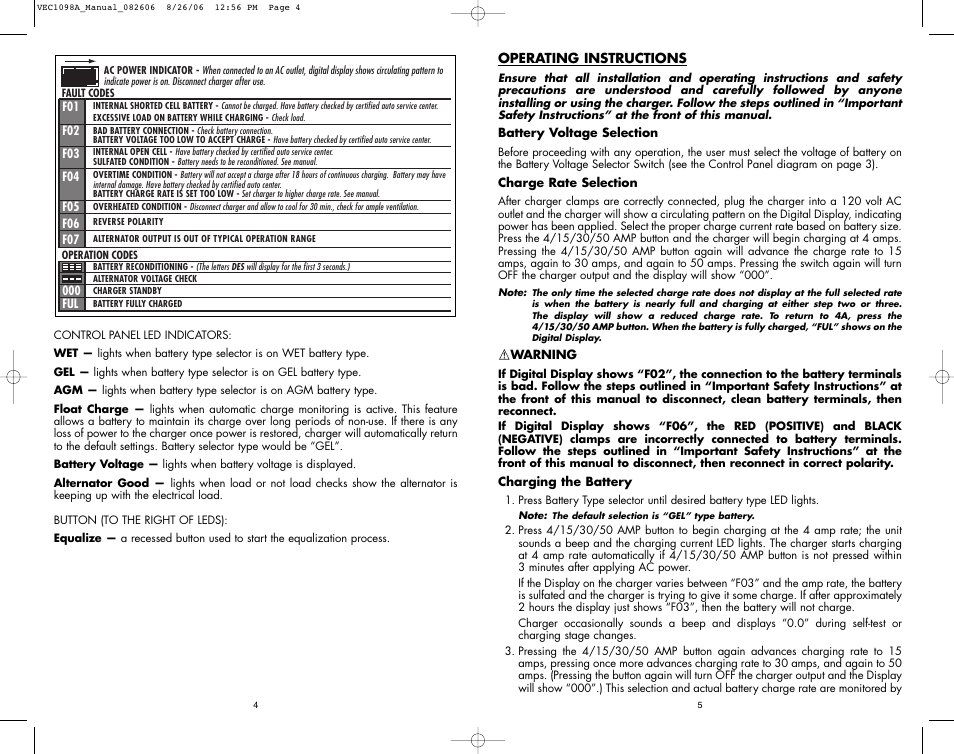 Vector VEC1098A User Manual | Page 5 / 8