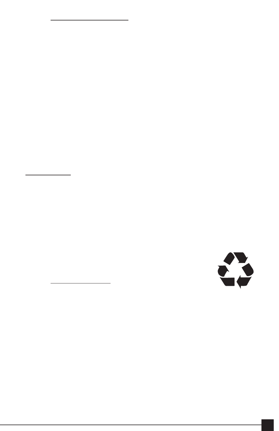 Replacement parts, Specifications | Vector Compact Pro VEC020C User Manual | Page 11 / 12