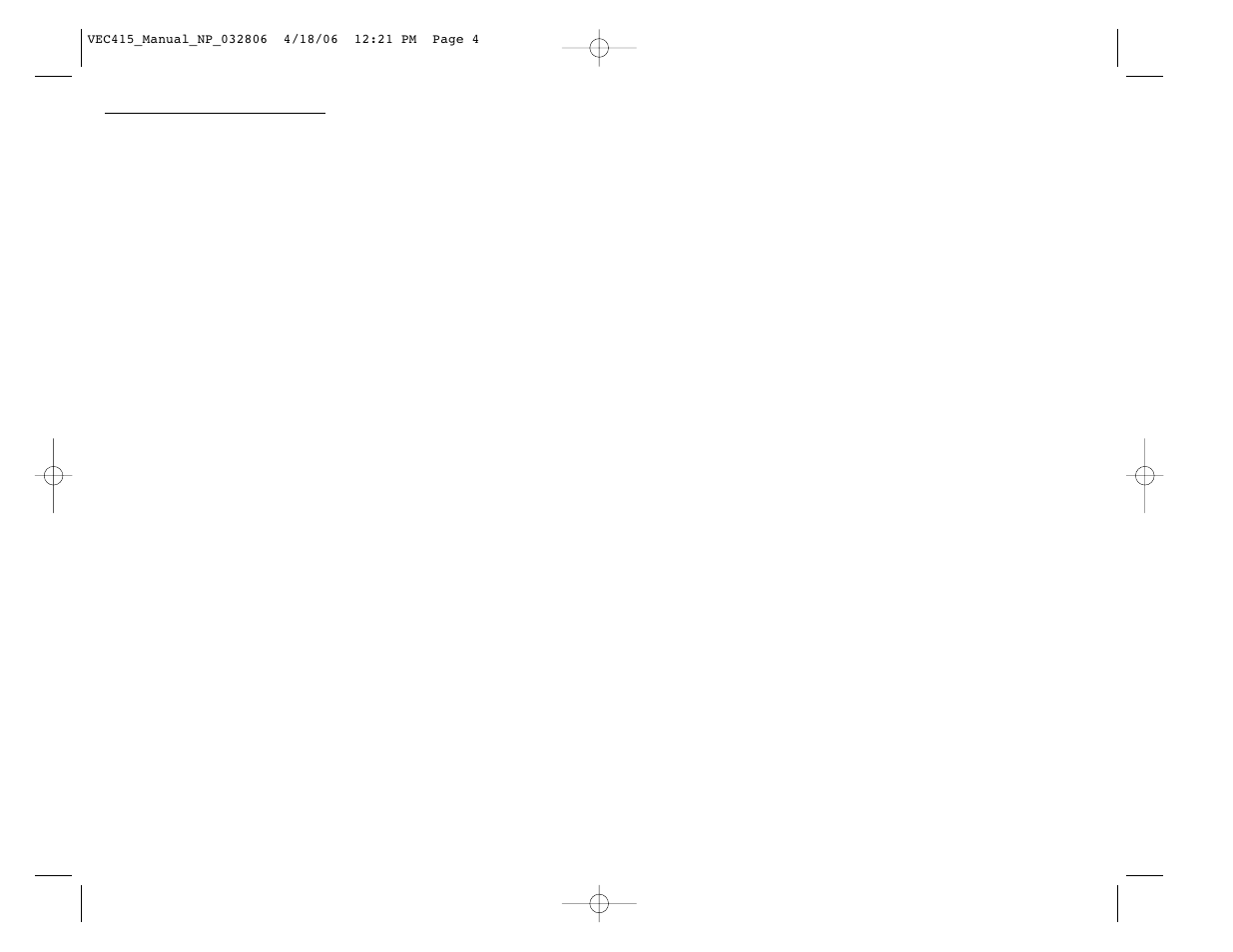 Vector VEC415 User Manual | Page 5 / 6