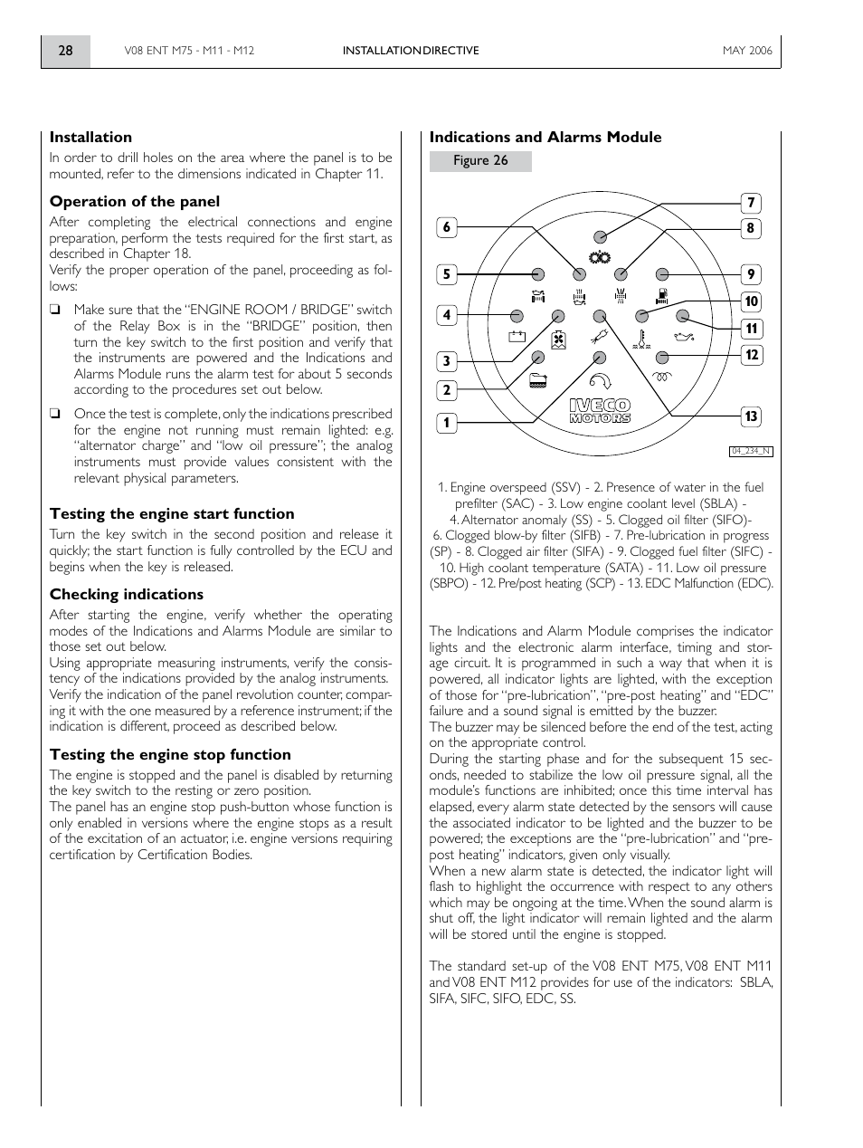 Vector IVECO MOTOS V08 ENT M12 User Manual | Page 28 / 60