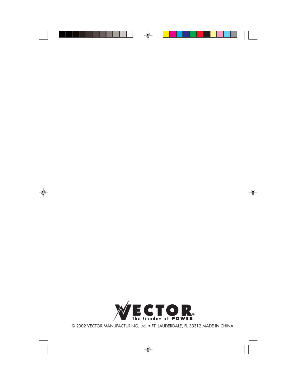 Vector Start-It VEC021APC User Manual | Page 16 / 16