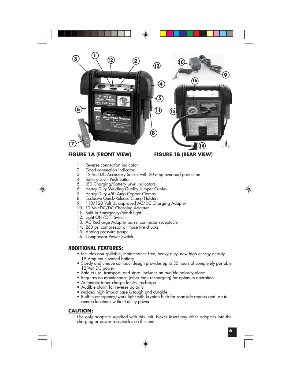 Additional features | Vector Start-It VEC021APC User Manual | Page 6 / 16