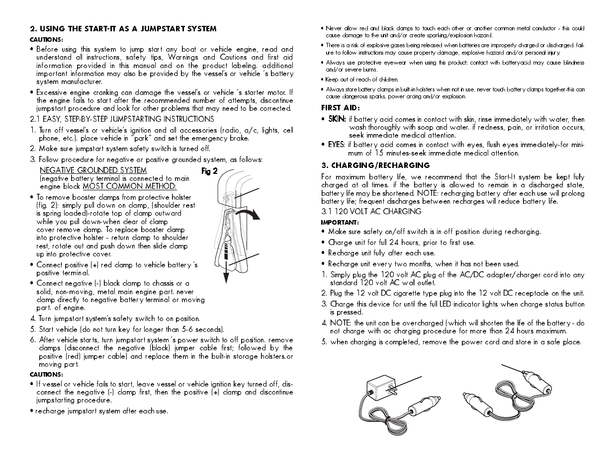 Vector Start-It AB121903 User Manual | Page 8 / 8