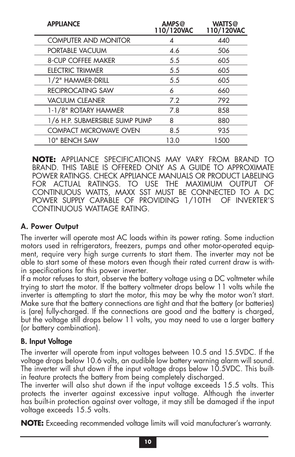 Vector MAXX SST VEC049C User Manual | Page 10 / 21