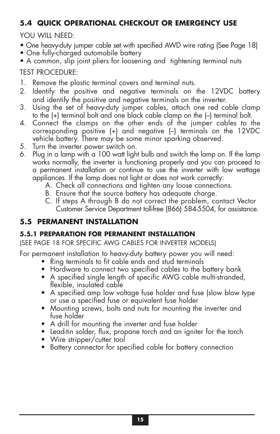 Vector MAXX SST VEC049C User Manual | Page 15 / 21