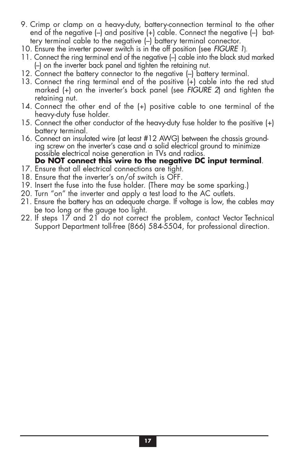 Vector MAXX SST VEC049C User Manual | Page 17 / 21