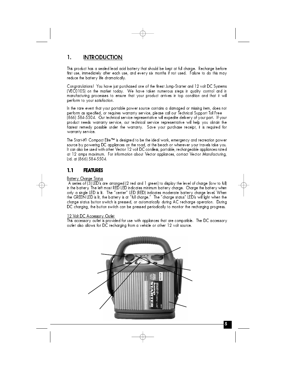 Vector Compact Elite VEC010INV User Manual | Page 5 / 15