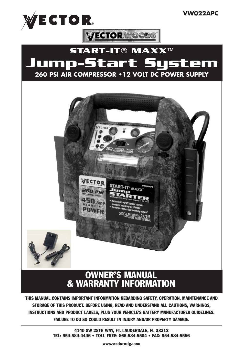 Vector START-IT MAXX VW022APC User Manual | 16 pages