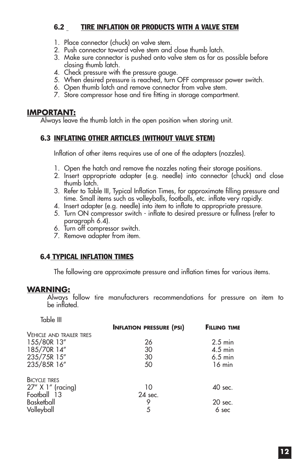 Vector START-IT MAXX VW022APC User Manual | Page 12 / 16