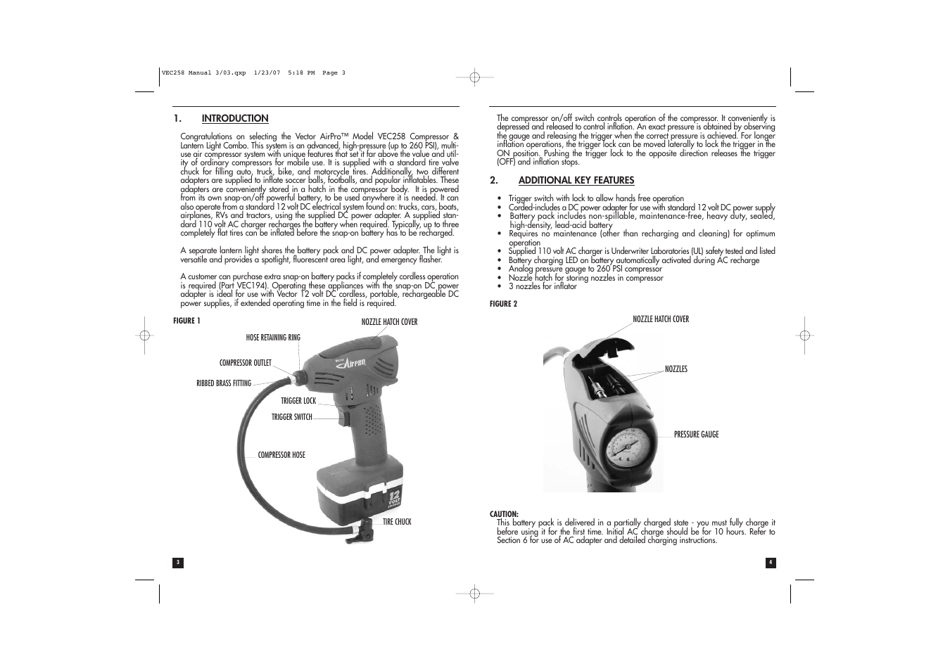 Vector AIRPRO VEC258 User Manual | Page 3 / 7