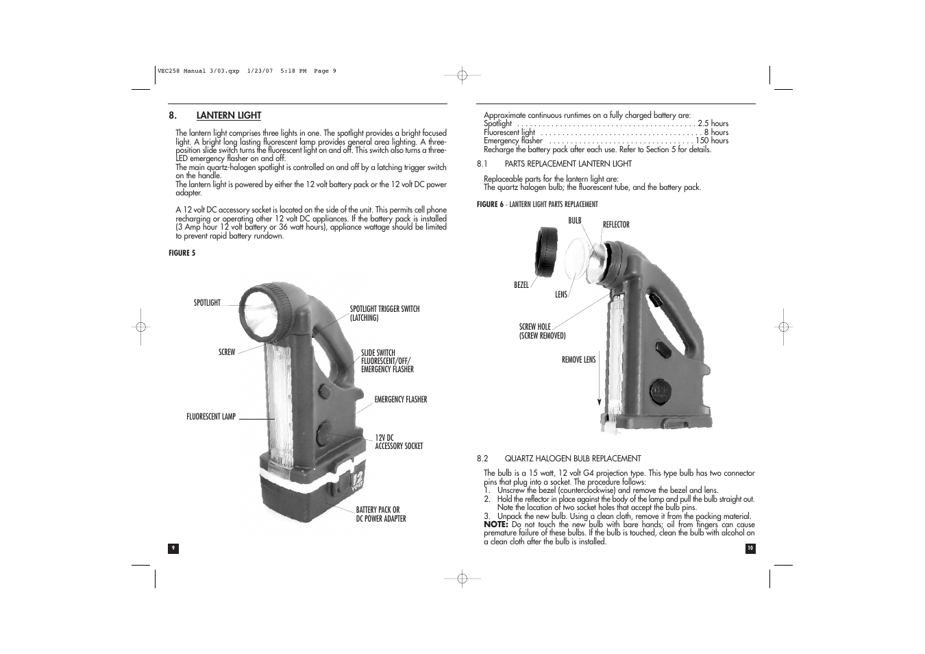 Vector AIRPRO VEC258 User Manual | Page 6 / 7