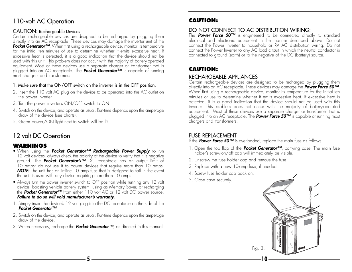 Vector Pocket Generator VEC018 User Manual | Page 6 / 8