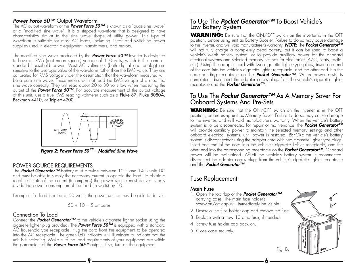 Vector Pocket Generator VEC018 User Manual | Page 7 / 8