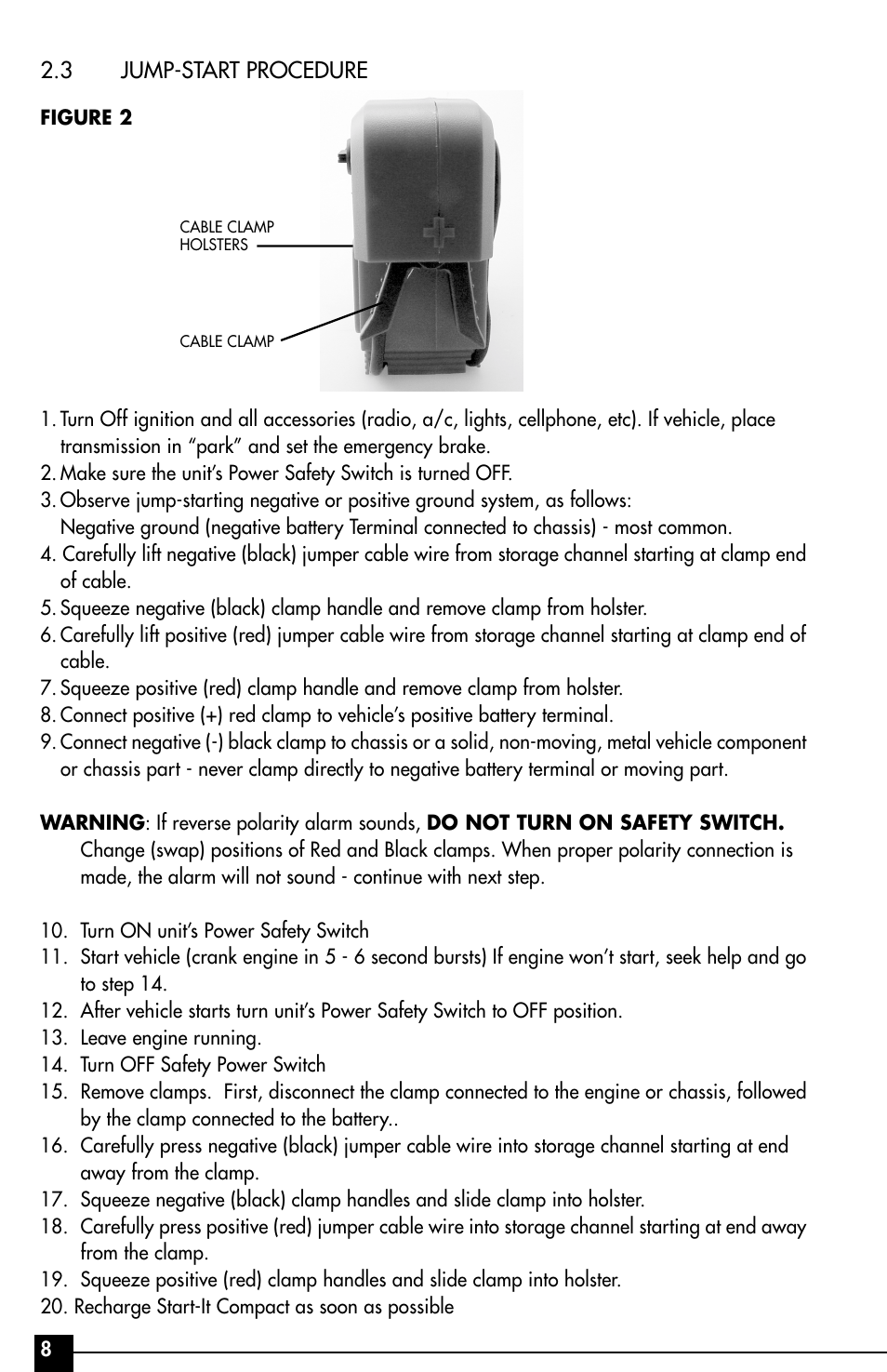 Vector Start-It VEC016 User Manual | Page 8 / 12