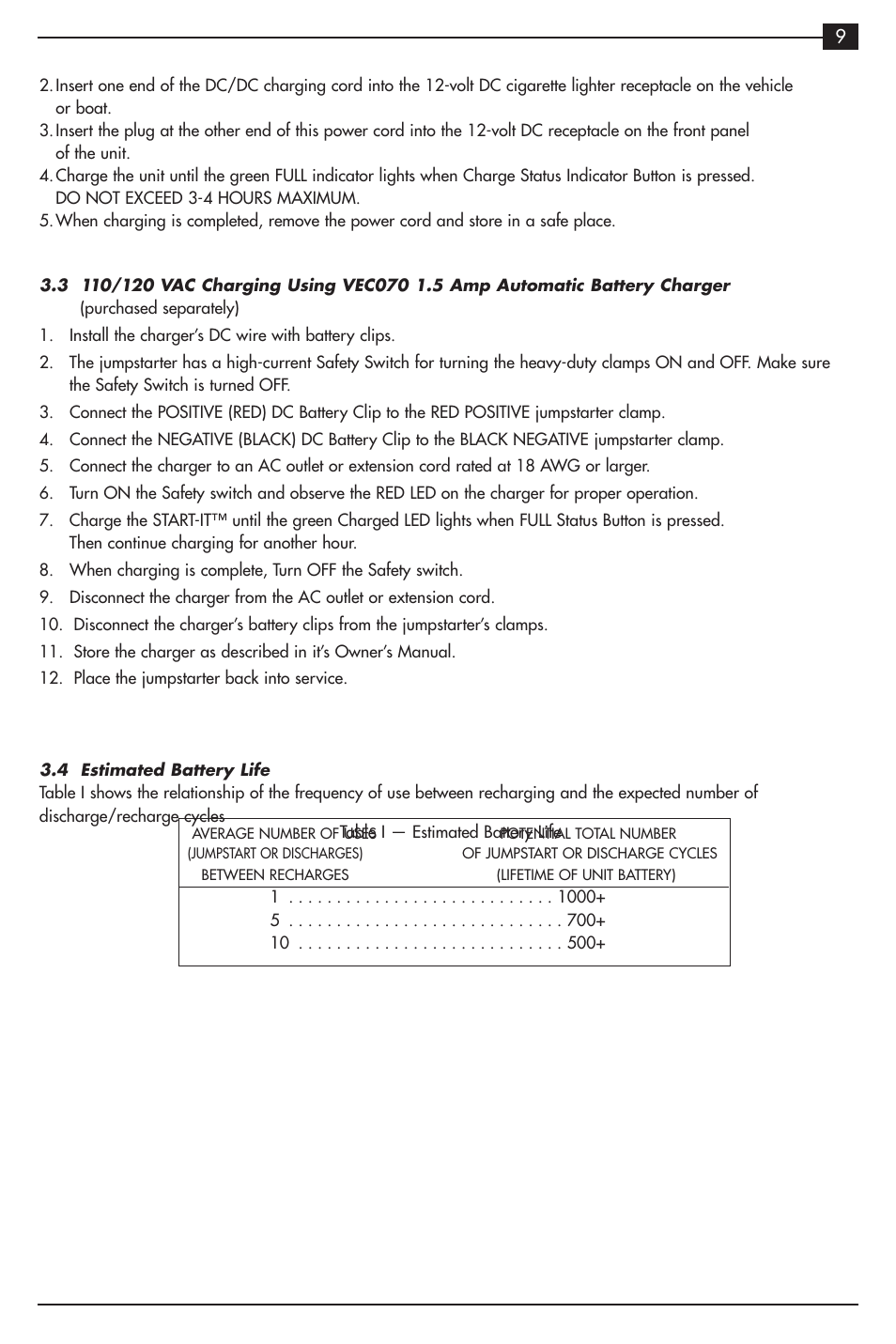 Vector VEC021ST User Manual | Page 11 / 16