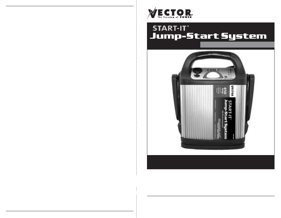 Vector VEC012APC User Manual | 7 pages