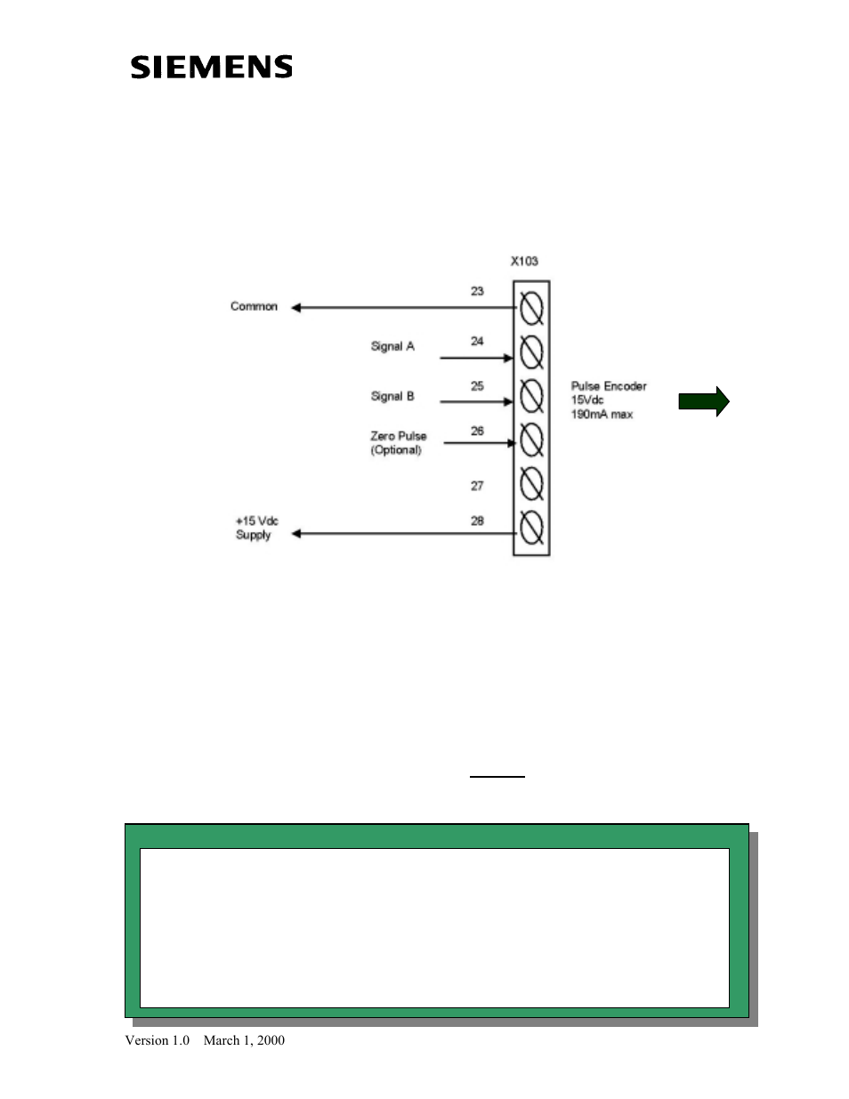 Additional connection for +15 vdc encoder, Step 10: set speed reference to 20 | Vector 6SE70 VC User Manual | Page 23 / 57