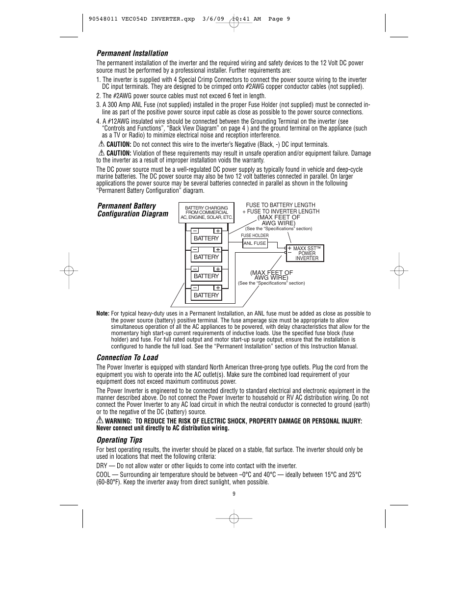 Vector VEC054D User Manual | Page 10 / 44