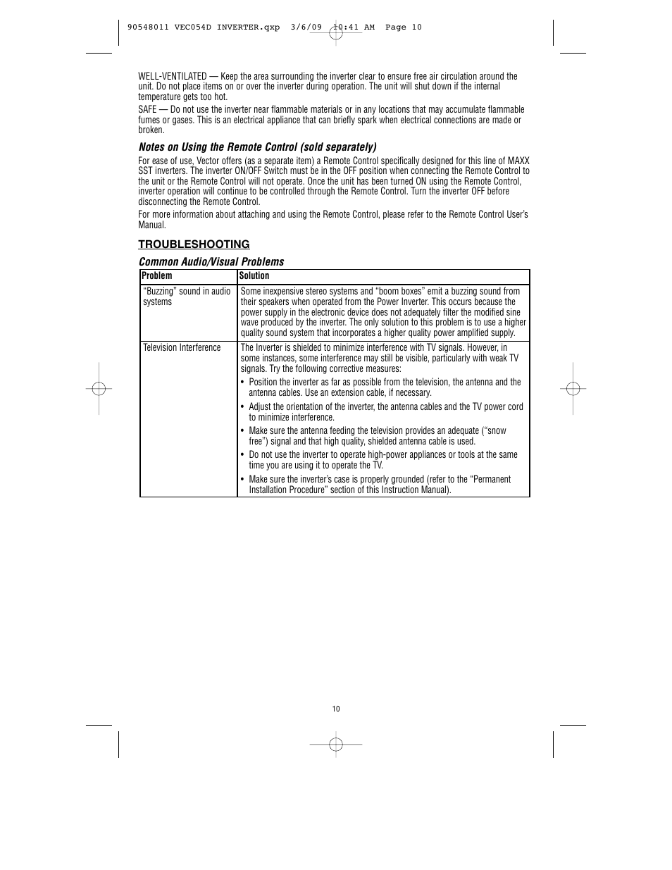 Vector VEC054D User Manual | Page 11 / 44