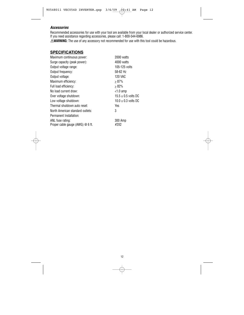 Vector VEC054D User Manual | Page 13 / 44