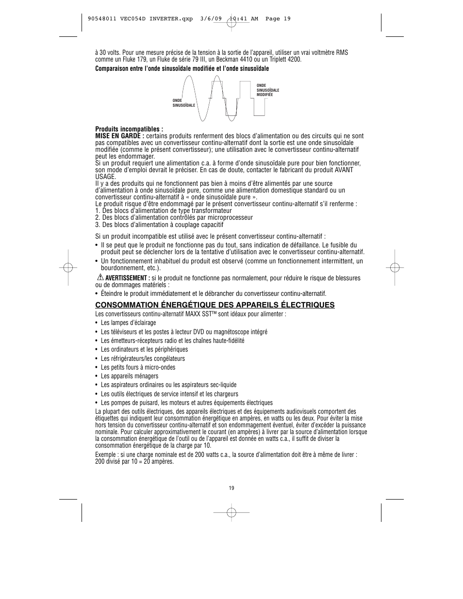 Vector VEC054D User Manual | Page 20 / 44