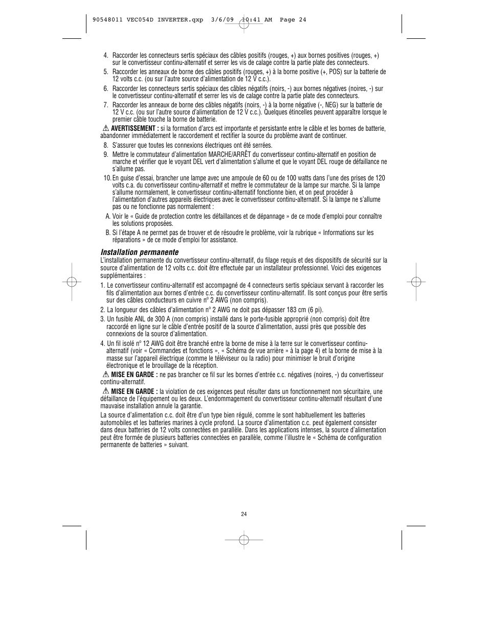 Vector VEC054D User Manual | Page 25 / 44