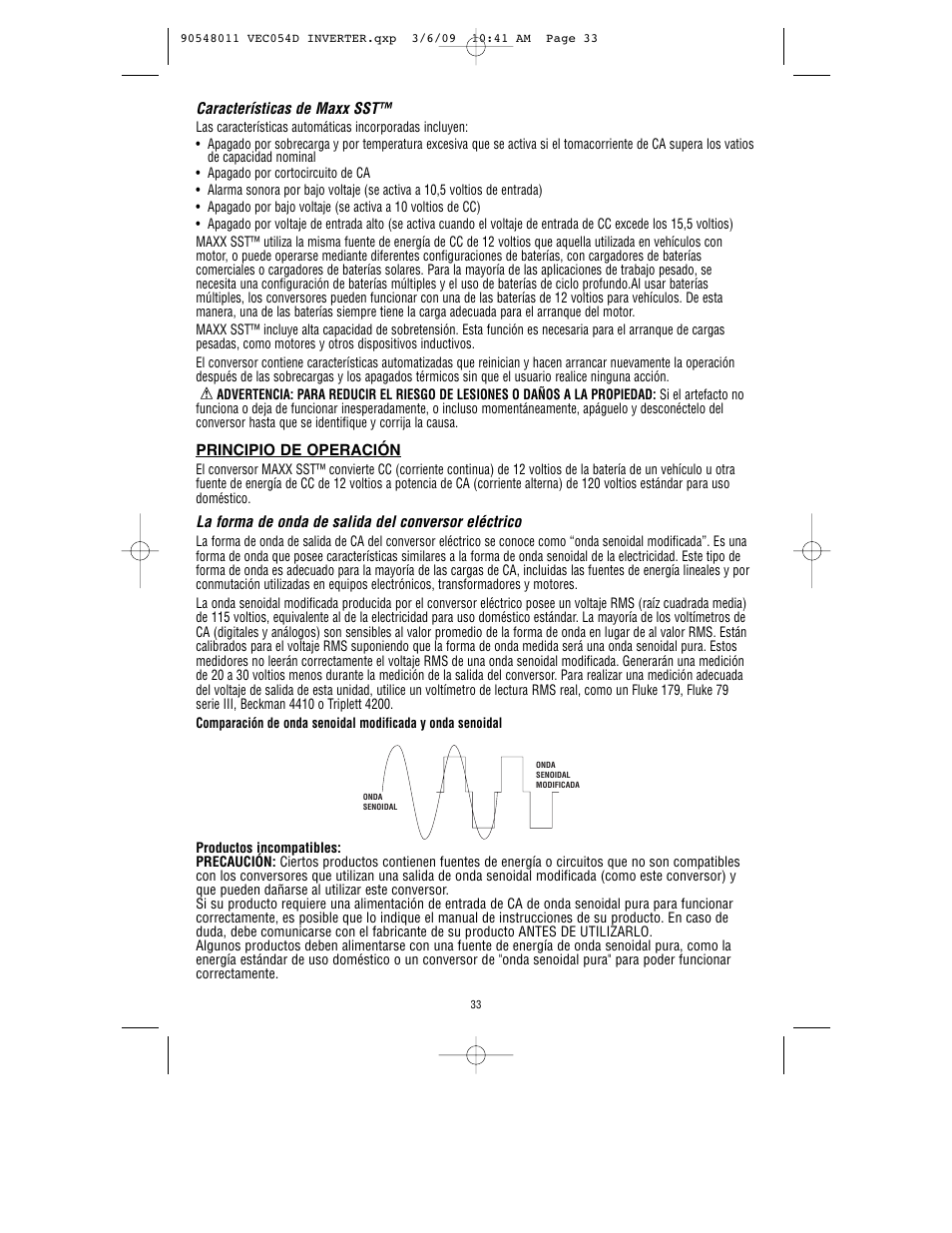 Vector VEC054D User Manual | Page 34 / 44