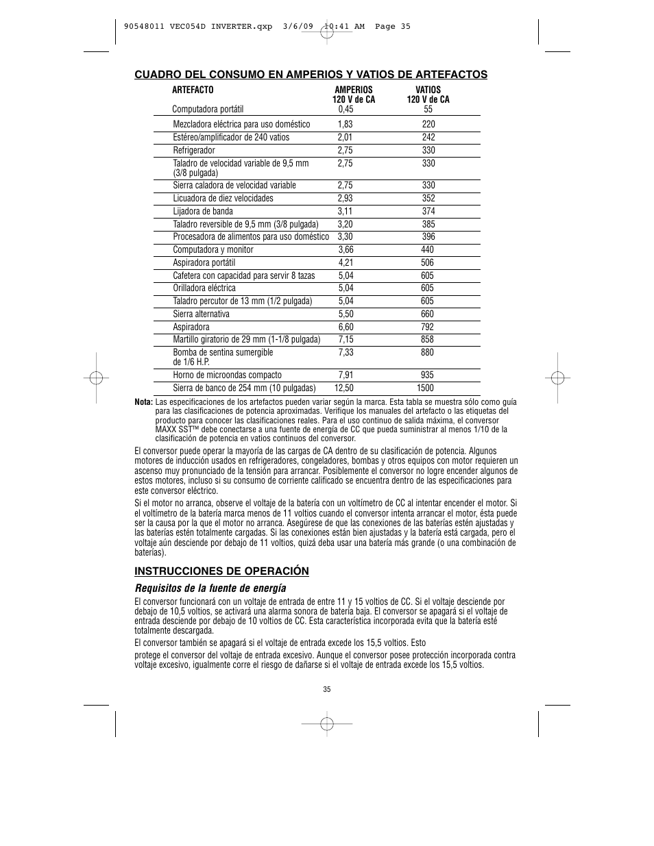 Vector VEC054D User Manual | Page 36 / 44