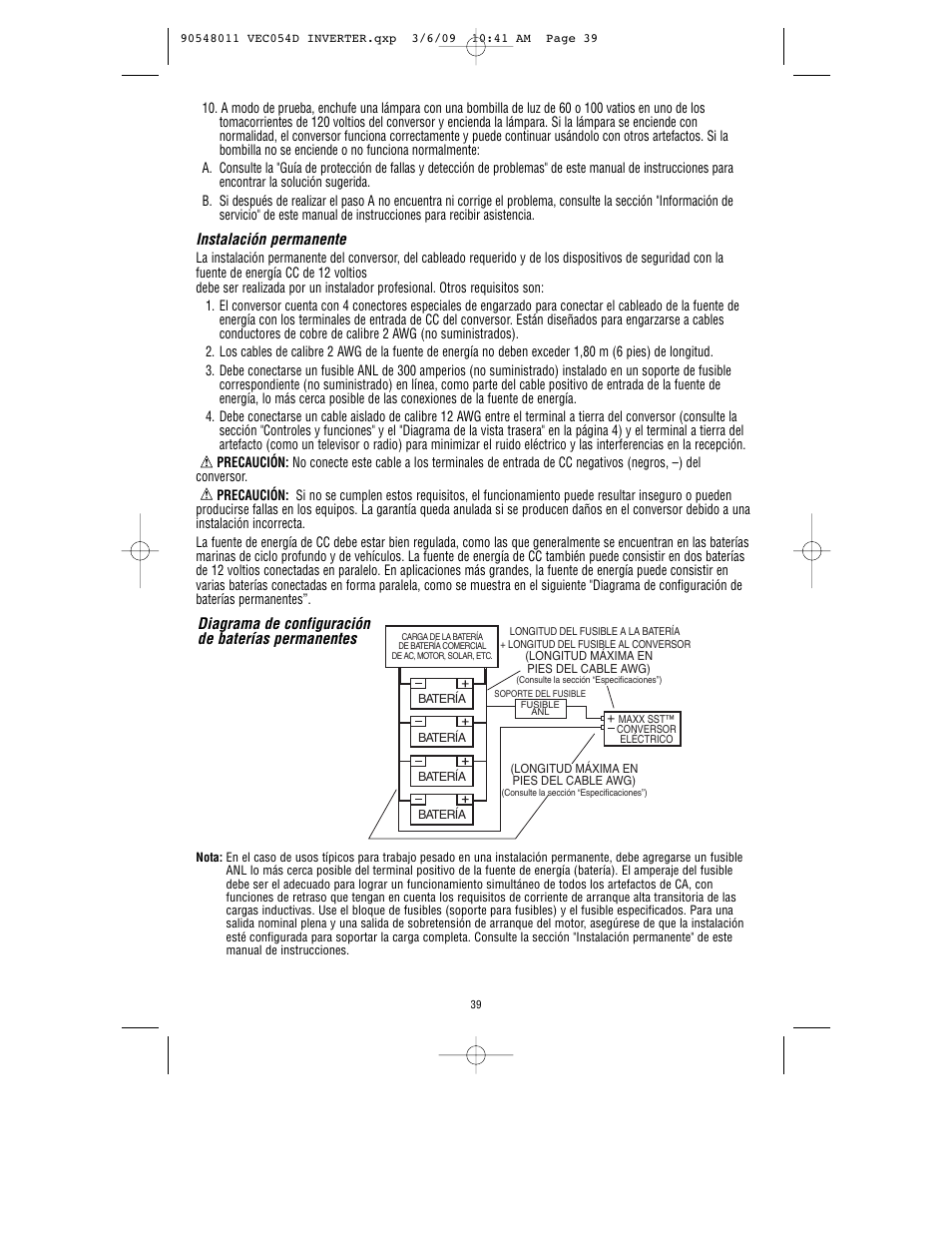 Vector VEC054D User Manual | Page 40 / 44