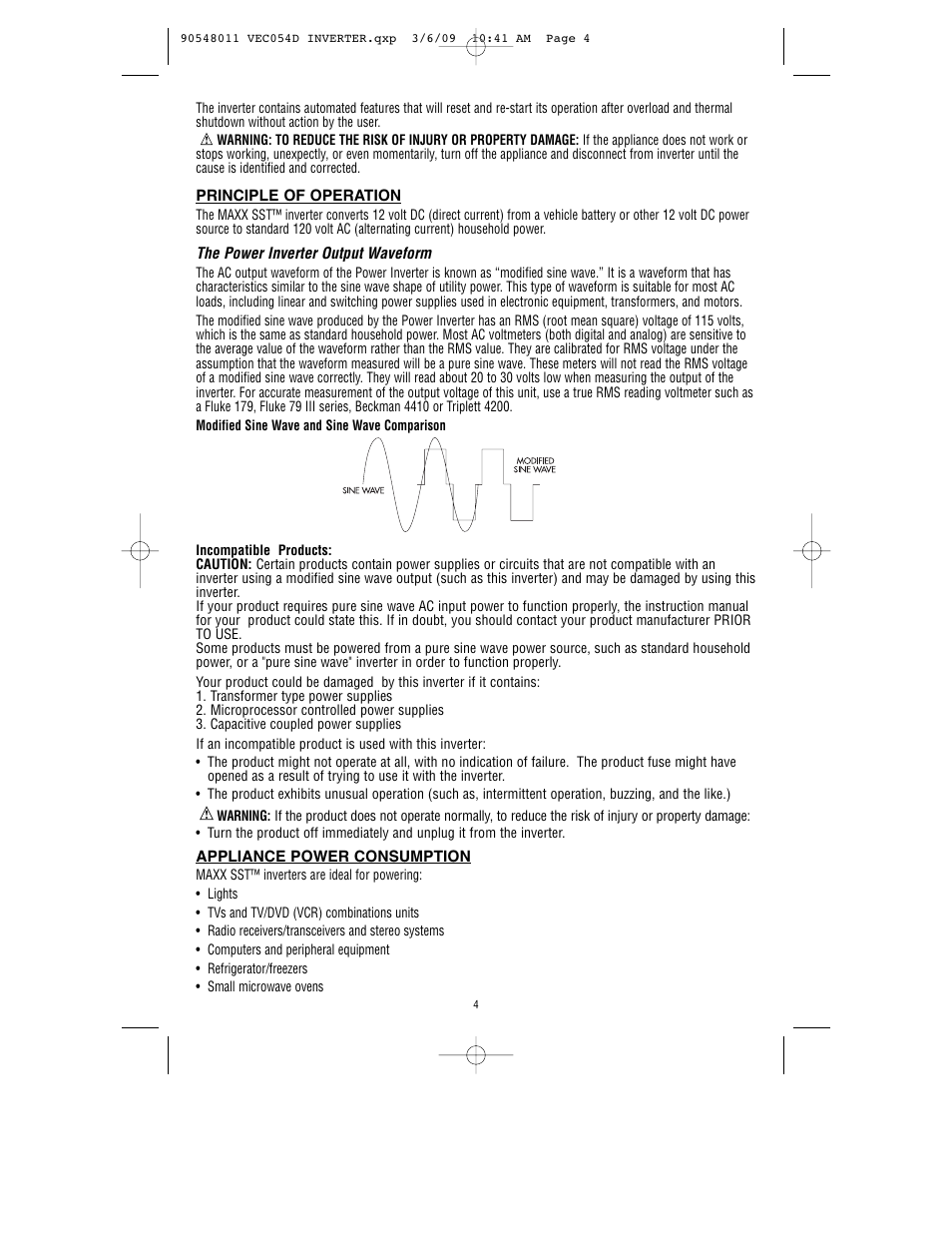 Vector VEC054D User Manual | Page 5 / 44