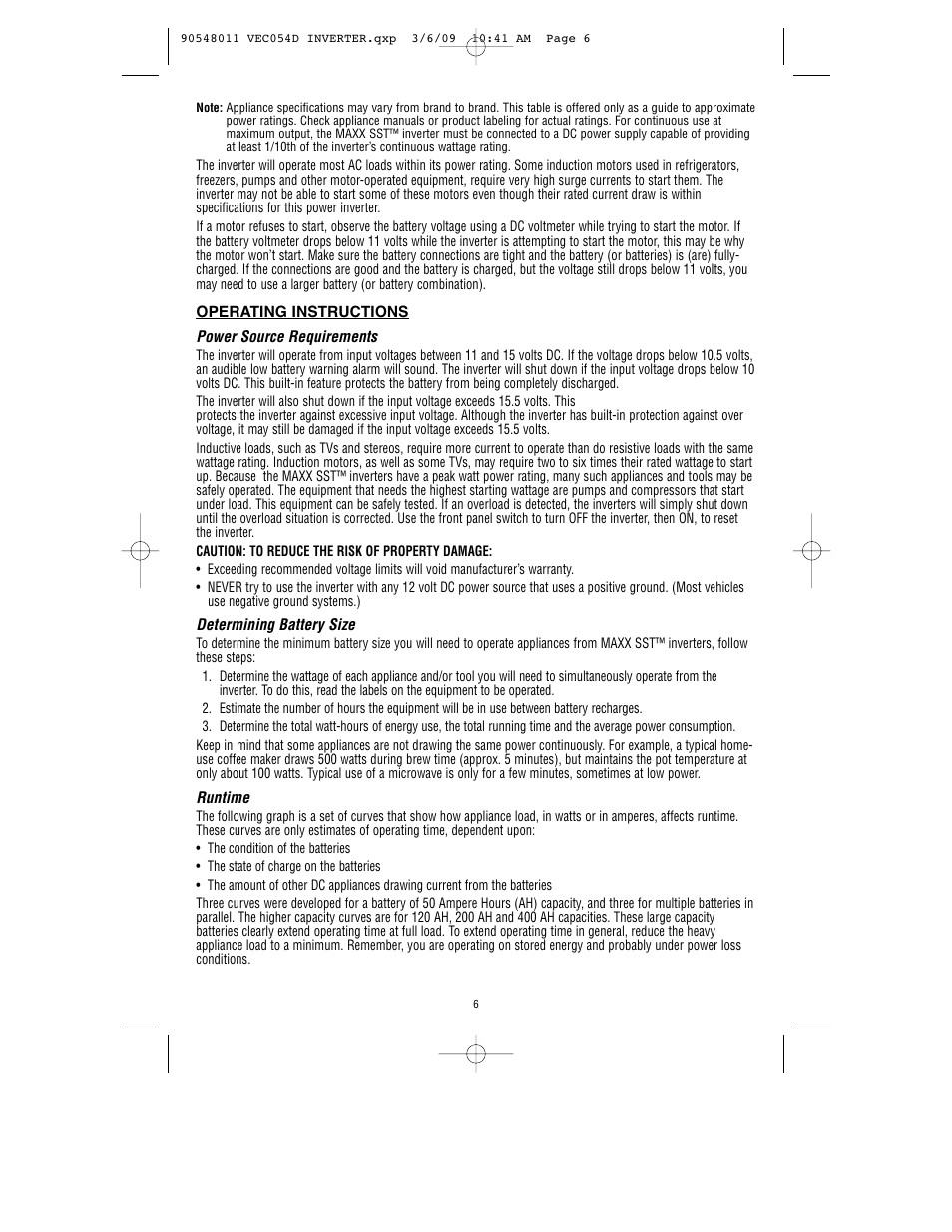 Vector VEC054D User Manual | Page 7 / 44