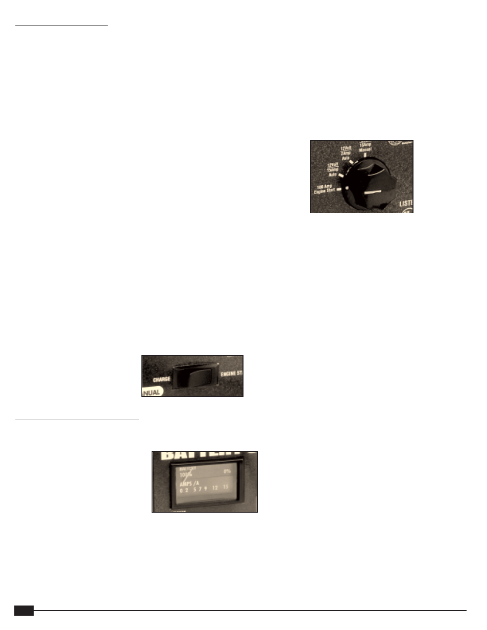 Charger controls, Ammeter and indicators | Vector START-IT VEC078 User Manual | Page 10 / 11