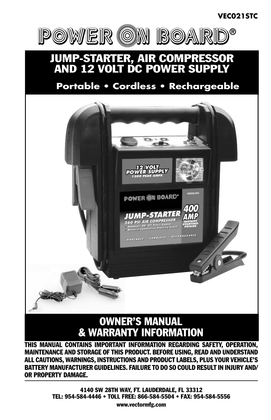 Vector Power on Board VEC021STC User Manual | 16 pages