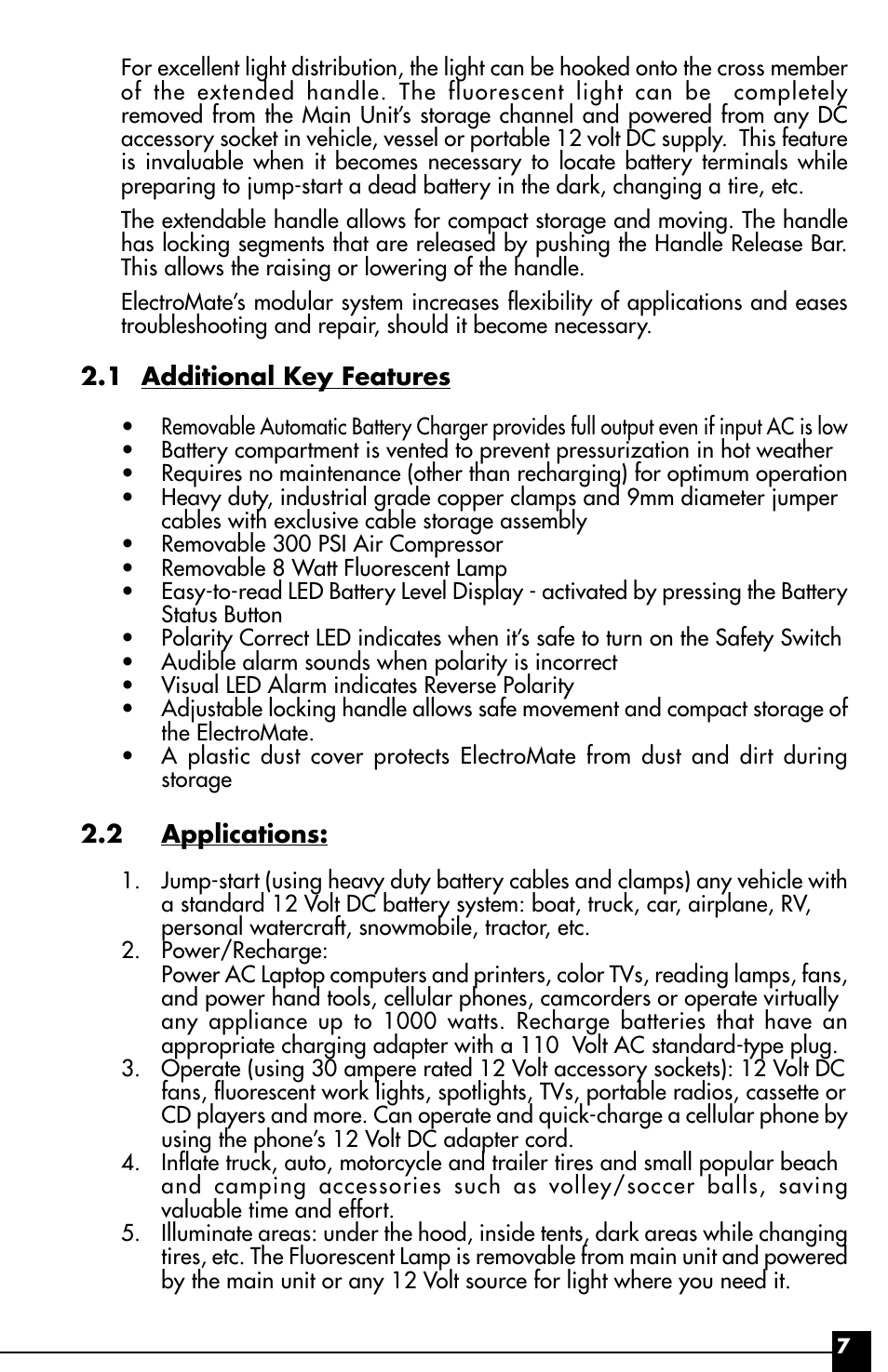 Vector ElectroMate VEC095 User Manual | Page 7 / 20