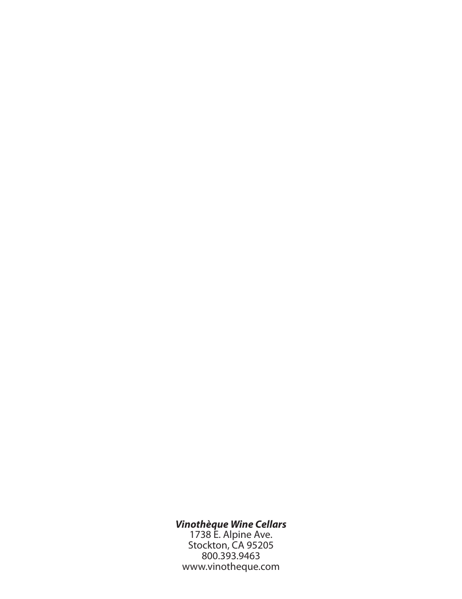 Vinothèque WhisperKOOL 2500 User Manual | Page 27 / 27