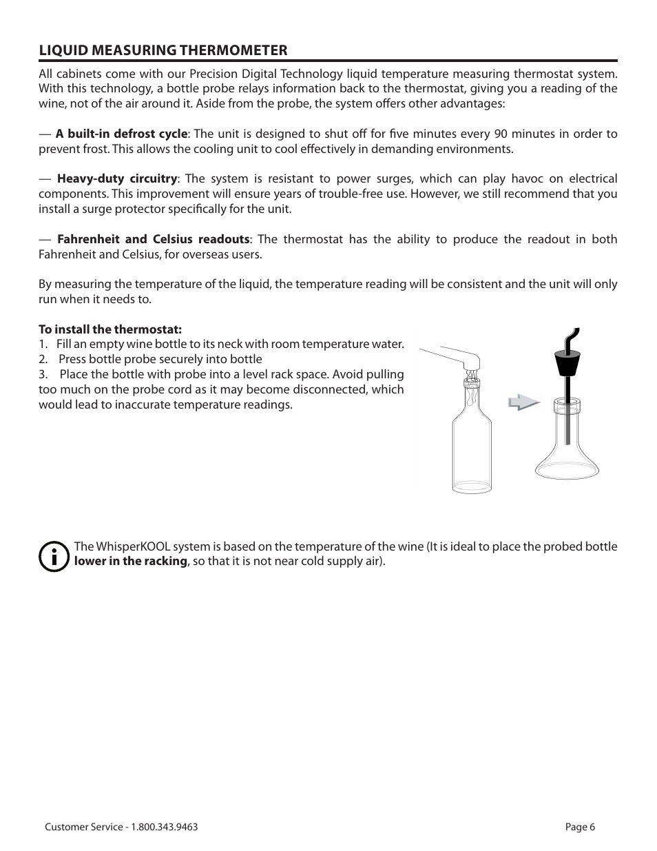 Vinothèque WhisperKOOL 2500 User Manual | Page 9 / 27
