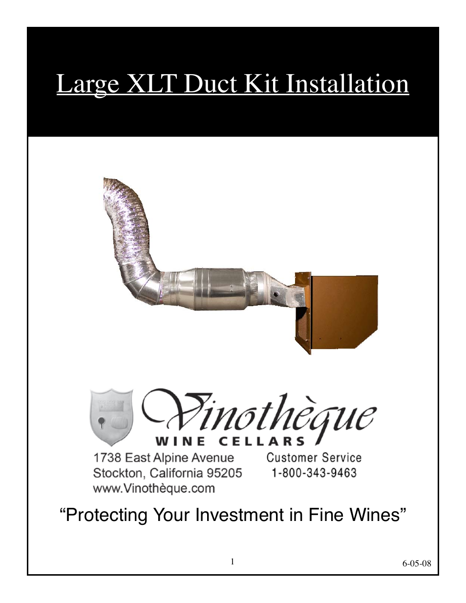 Vinothèque Large XLT User Manual | 8 pages