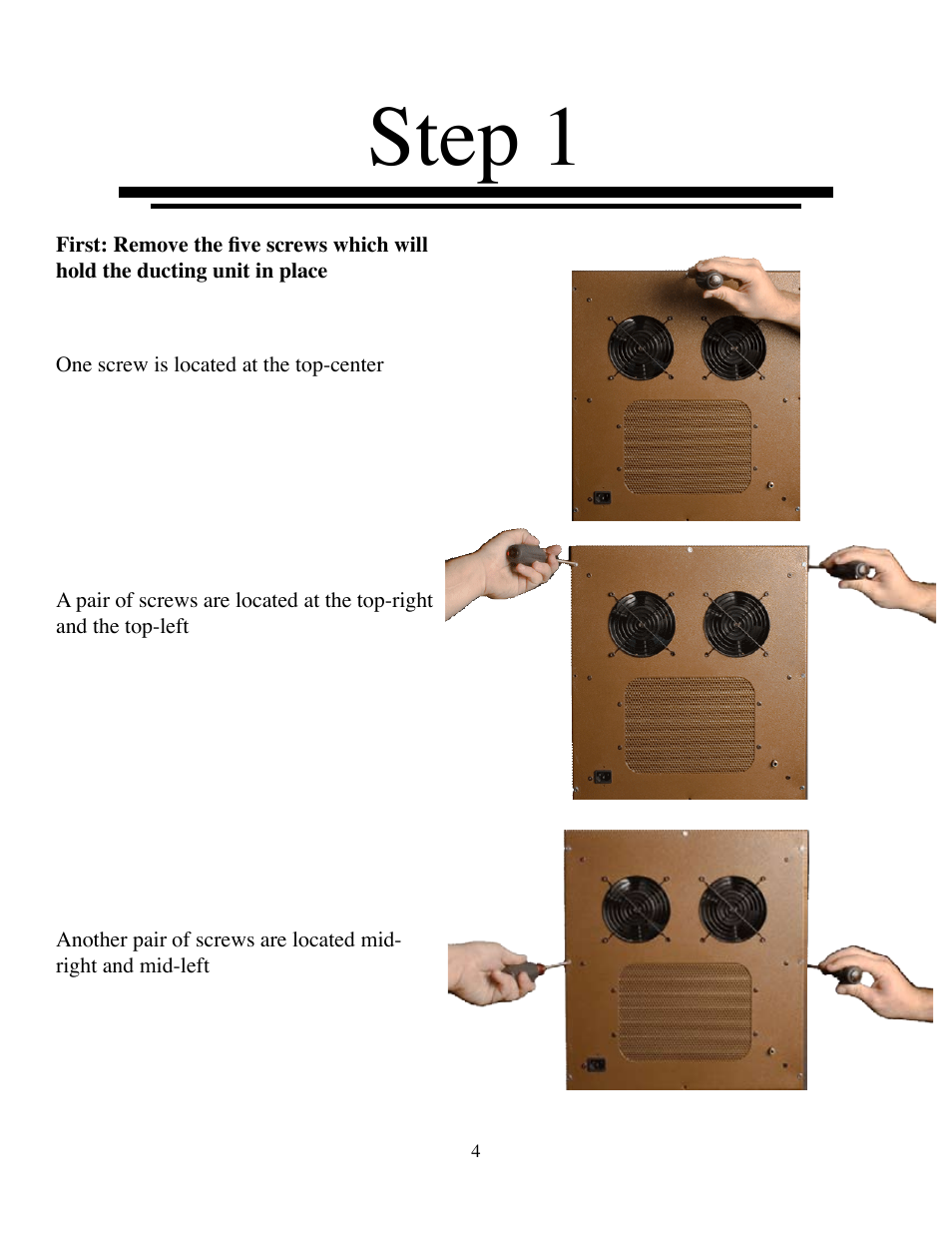 Step | Vinothèque Large XLT User Manual | Page 4 / 8