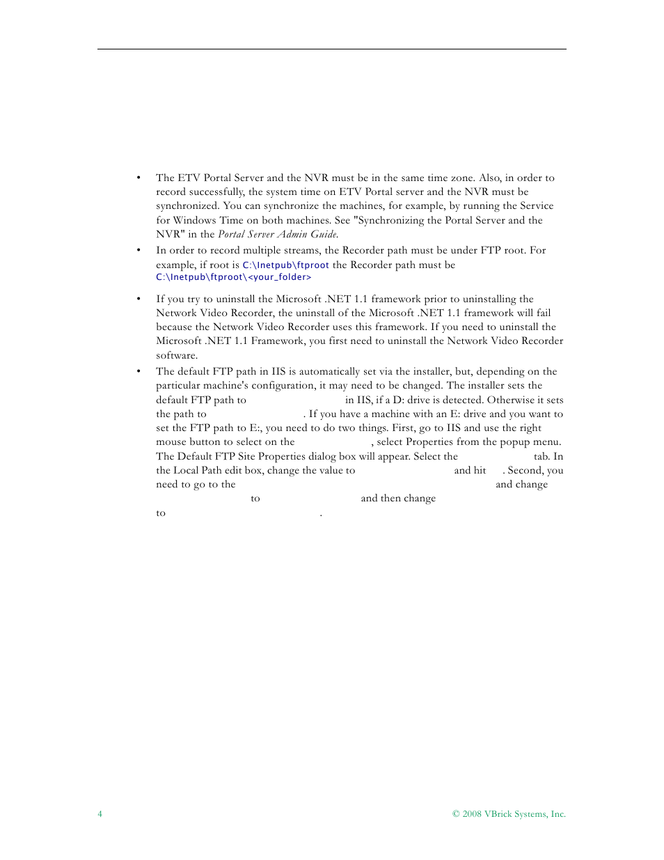 VBrick Systems EtherneTV NVR User Manual | Page 6 / 8
