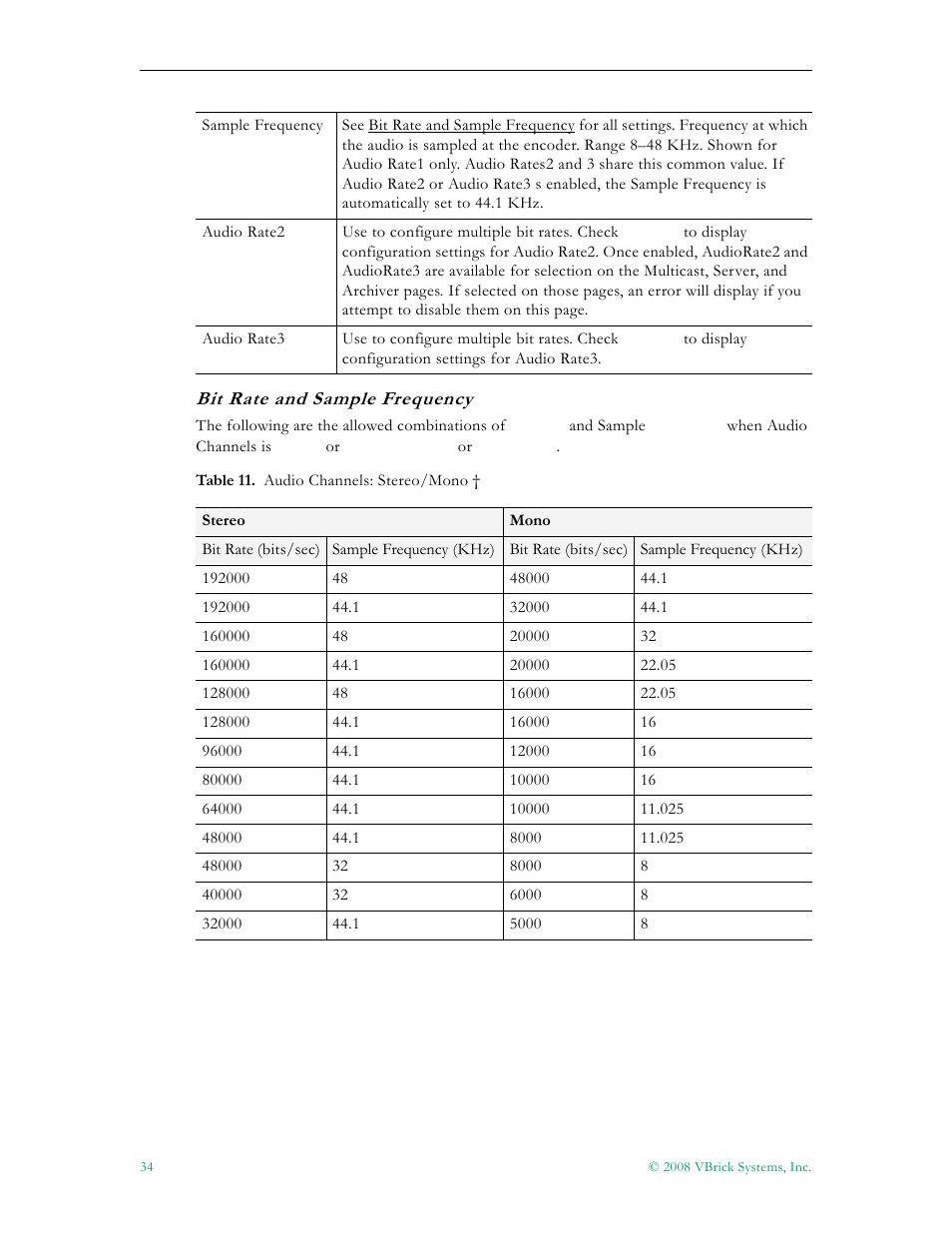 VBrick Systems VBRICK APPLIANCE VB6000 User Manual | Page 44 / 156