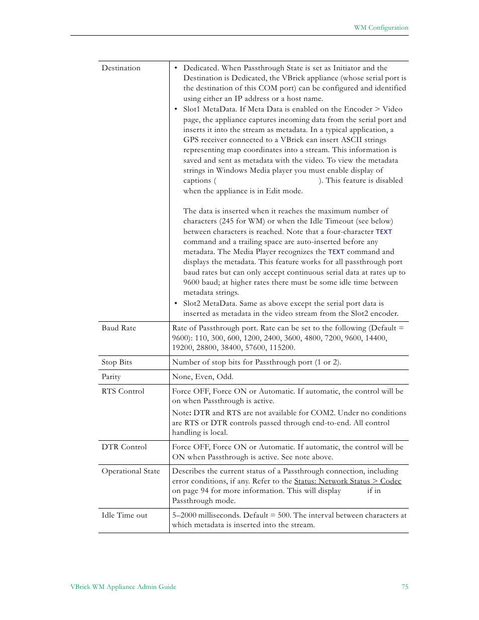 VBrick Systems VBRICK APPLIANCE VB6000 User Manual | Page 85 / 156