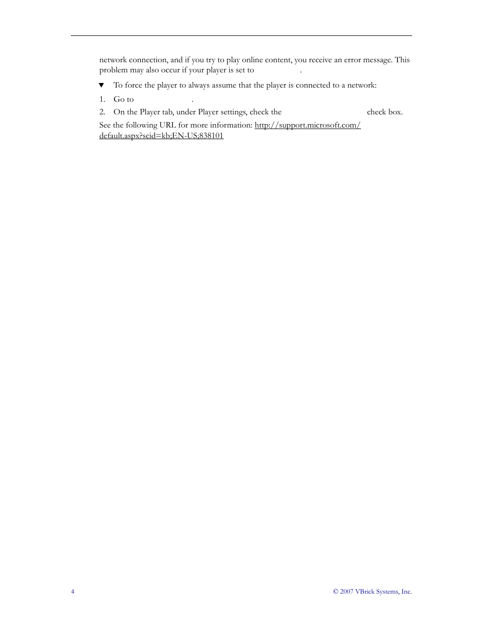 VBrick Systems StreamPlayer v4.4 User Manual | Page 10 / 32