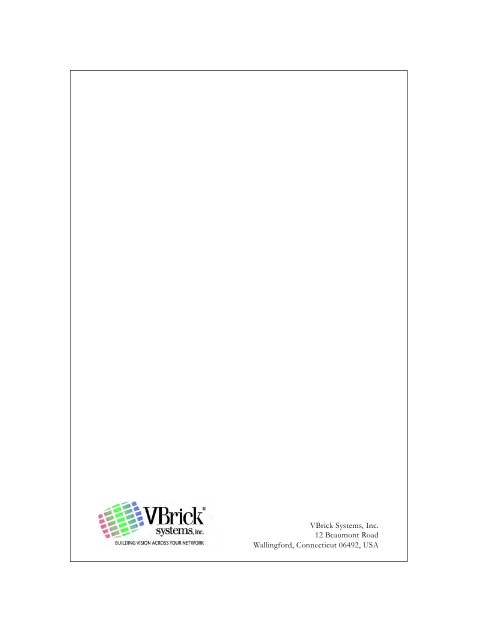 VBrick Systems StreamPlayer v4.4 User Manual | Page 32 / 32