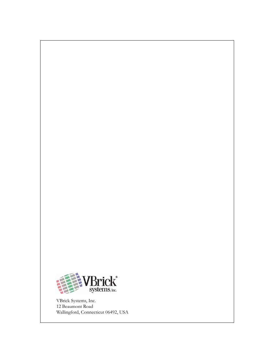 VBrick Systems MPEG-1 User Manual | Page 58 / 58