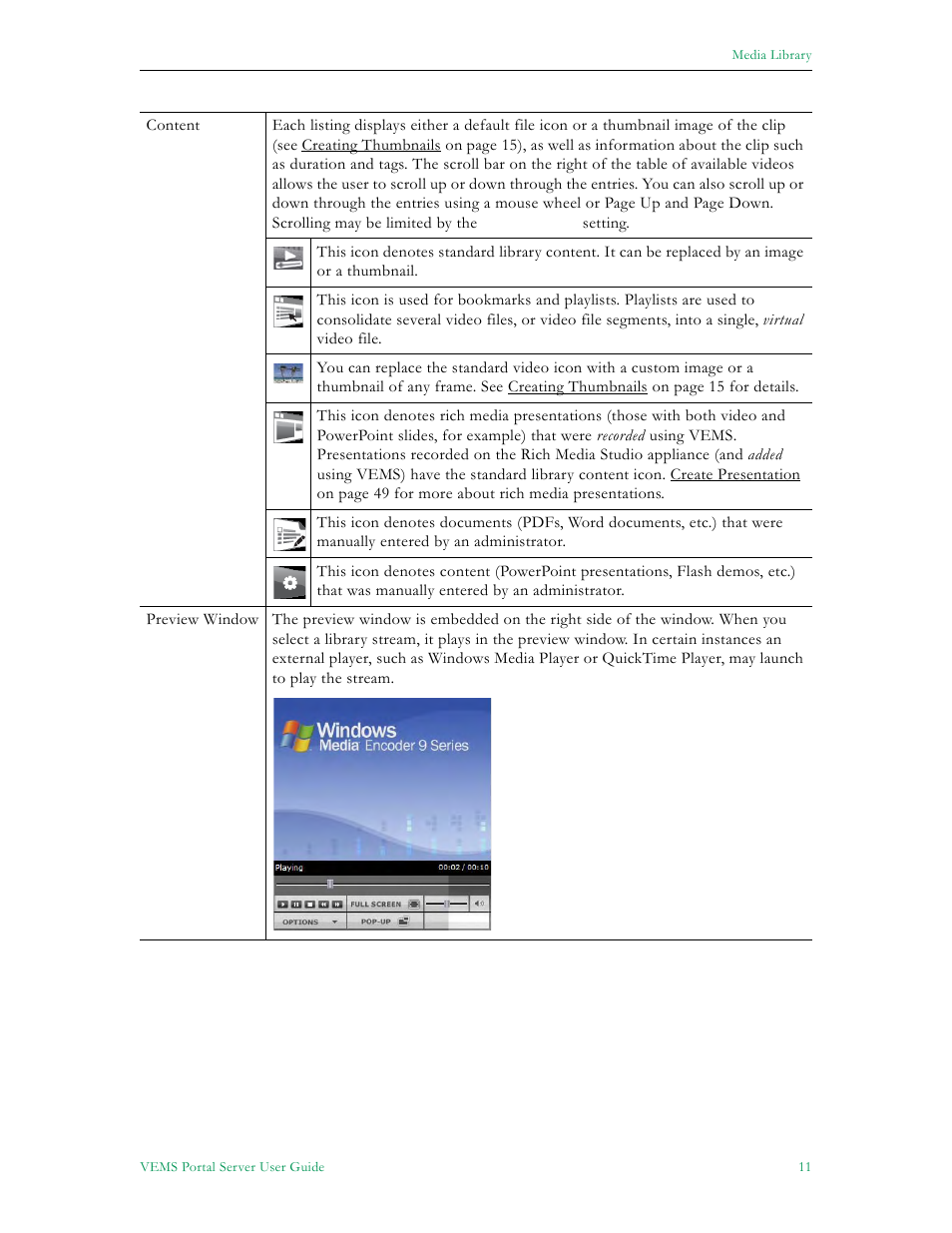 VBrick Systems ENTERPRISE MEDIA SYSTEM V5.0 User Manual | Page 17 / 76
